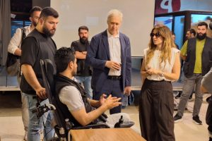 Ambassador of Belgium to Lebanon meeting youth from Jabal Mohsen and Beb El Tebbeneh at Kahwetna community center MARCH Tripoli
