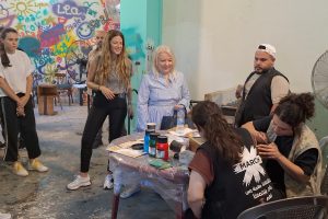 Ambassador of Greece to Lebanon meeting Youth from Jabal Mohsen and Beb El Tebbeneh at Kahwetna community center MARCH Tripoli