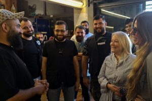 Greek Ambassador to Lebanon meeting youth of March at Kahwetna in Tripoli